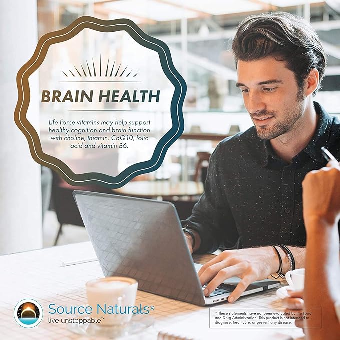 Source Naturals Life Force Multiple No Iron Energy Activator Complete Bio-Aligned Daily Vitamin - 90 Tablets