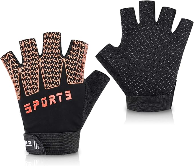 Accmor Kids Sport Gloves, Kids Half Finger Gloves for Boys Girls Cycling, Camping, Fishing, Outdoor Sports