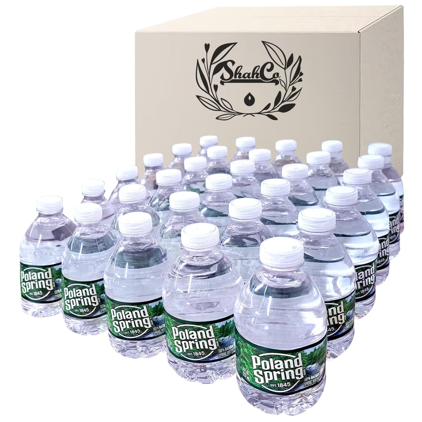 Poland Spring 100% Natural Spring Water, 235 ml (~7.9 oz), 30 pack