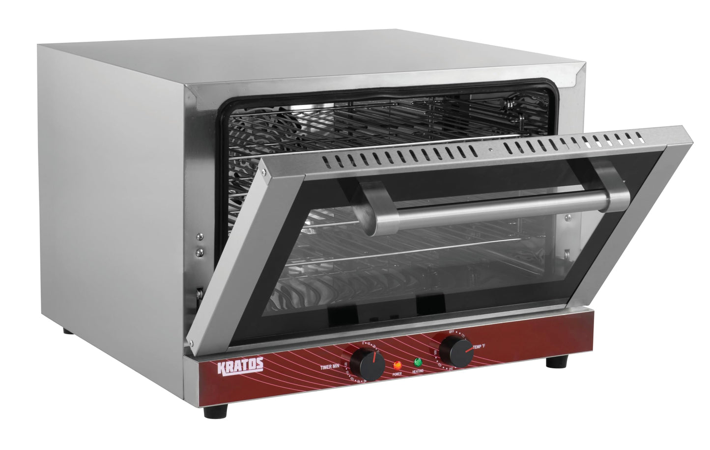 Kratos Commercial Countertop Oven | Half-Size Electric Convection Oven | Holds Four Half Size Sheet Pans | 1.5 Cubic Ft. | ETL Certified | 120V, 1600W (29M-002)