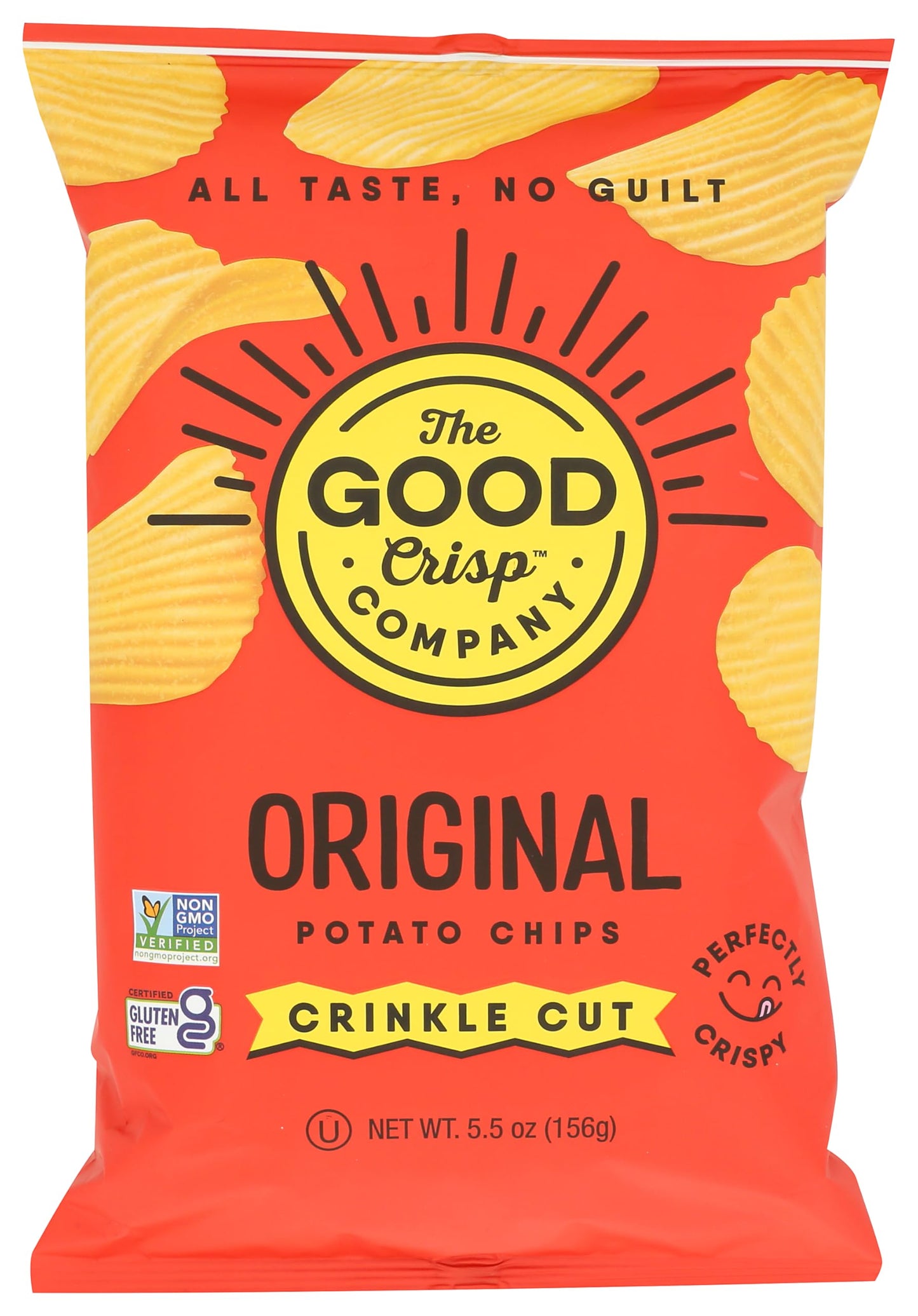 THE GOOD CRISP COMPANY Original Crinkle Cut Potato Chips, 5.5 OZ