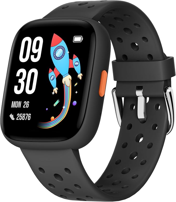 BIGGERFIVE Smart Watch for Kids, 1.8" Fitness Tracker Watch Pedometer, Heart Rate, Sleep Monitor, IP68 Waterproof, Calorie...