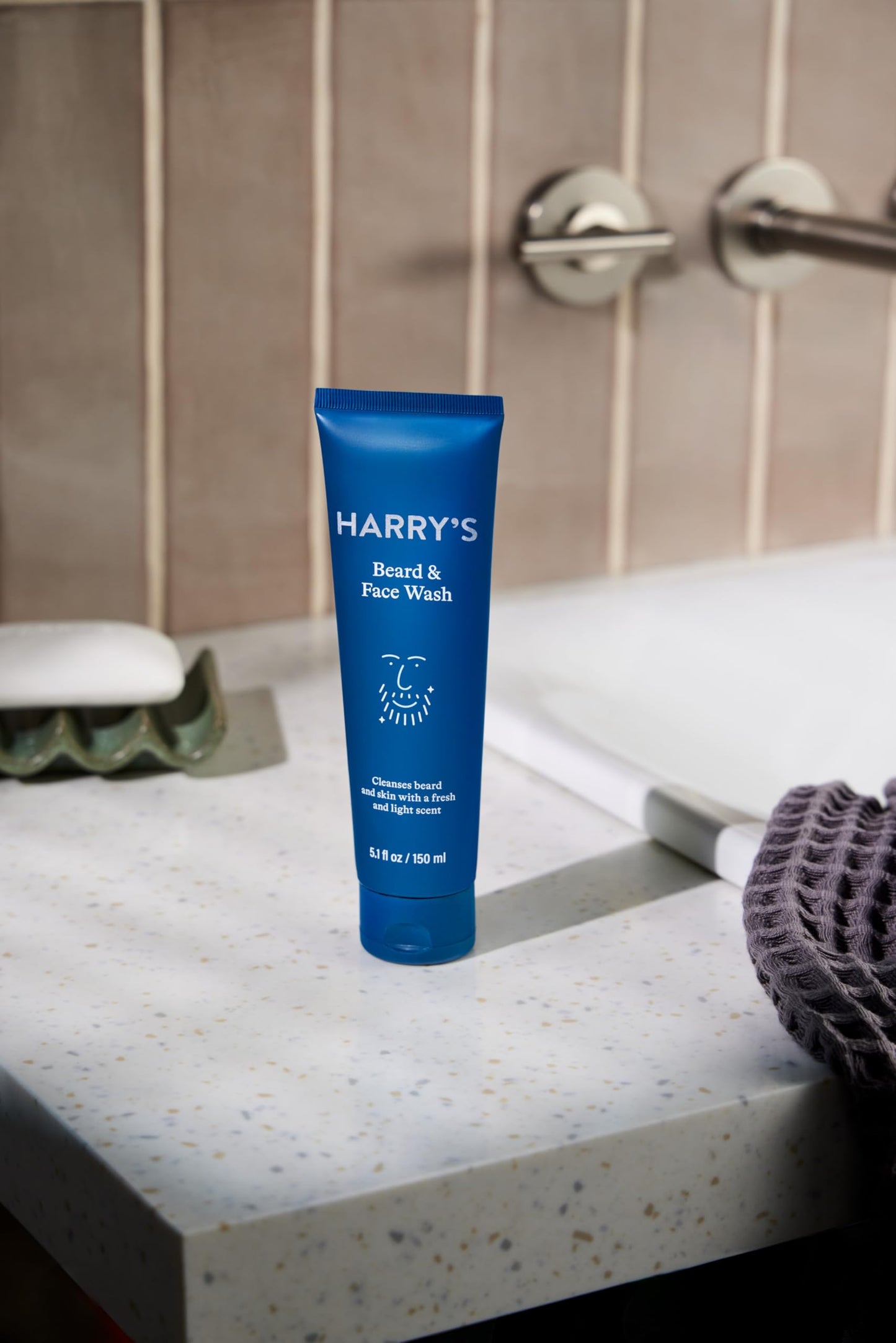 Harry's Beard and Face Wash with Willow Bark Extract, Non-drying Formula, 5.1 FL Oz