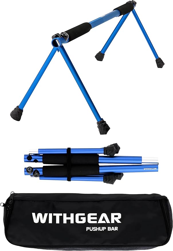 Push Up Bar – Folding Dip Bar for Home Workout, Lightweight & Portable Strength Training Equipment for Men & Women, Indoor...