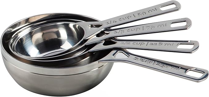 Le Creuset Stainless Steel Measuring Cups, Set of 4