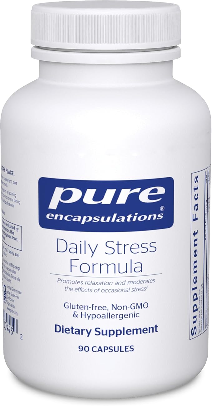 Pure Encapsulations Daily Stress Formula | Promotes Relaxation and Moderates The Effects of Occasional Stress*| 90 Capsules