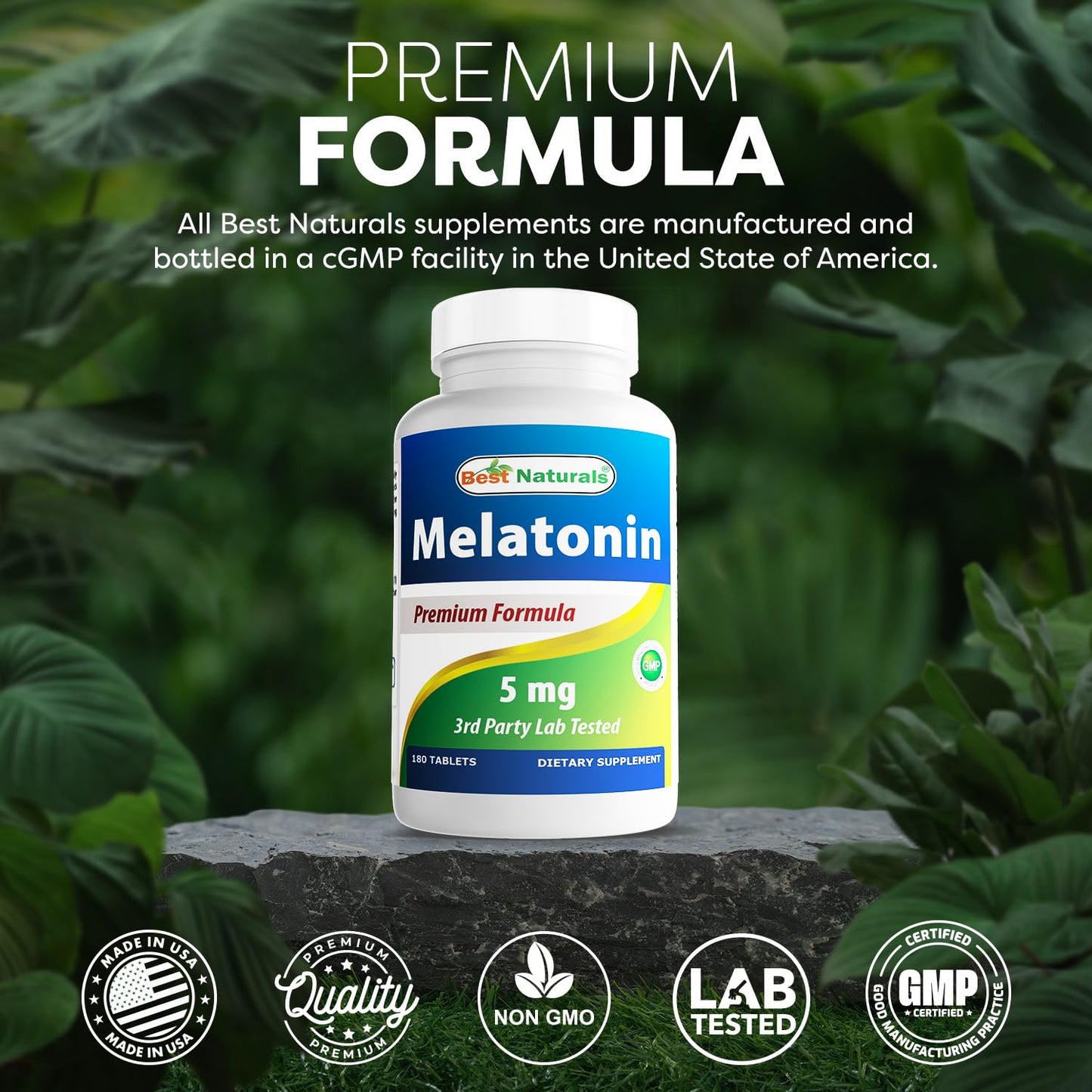 Best Naturals Melatonin 5 mg 180 Tablets