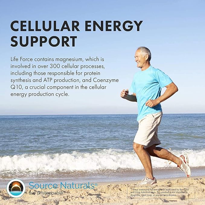 Source Naturals Life Force Multiple Daily Multivitamin High Potency Essential Vitamins, Minerals, Antioxidants & Nutrients - Energy & Immune Boost - 120 Capsules