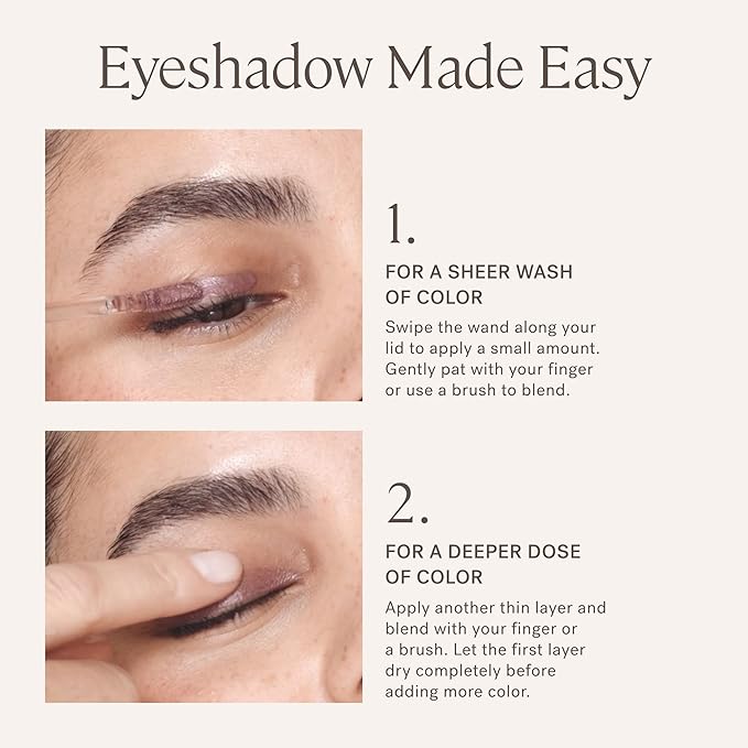 ILIA - Matte Liquid Powder Eye Tint | Cream-to-Powder Eyeshadow, Smudge-Resistant, Quick-Dry, Weightless, Water-Based | Non-Toxic, Vegan, Cruelty-Free, Clean Makeup (Adobe, 0.12 fl oz | 3.5 ml)