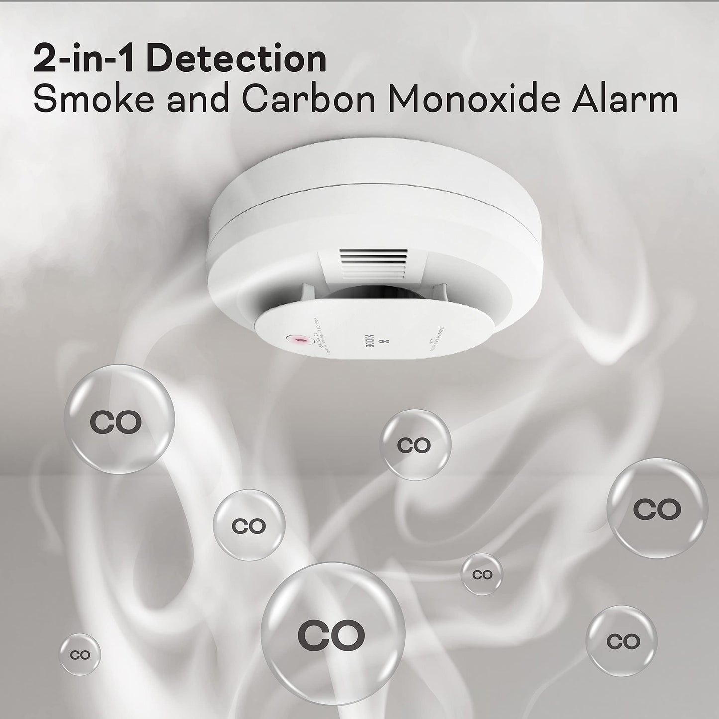 Kidde Hardwired Smoke & Carbon Monoxide Detector, AA Battery Backup, Interconnectable & Fire Extinguisher for Home, 1-A:10-B:C, Dry Chemical Extinguisher, Red
