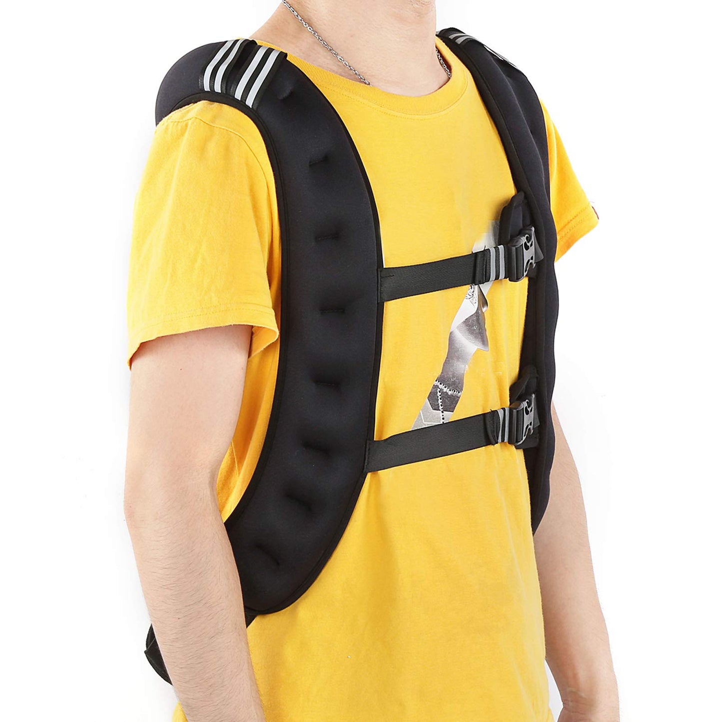 Drfeify Exercise: Weighted Vest for Strength Training with Adjustable Buckle - Perfect for Exercise and Strength Training for - Premium Elastic Material - Extended and