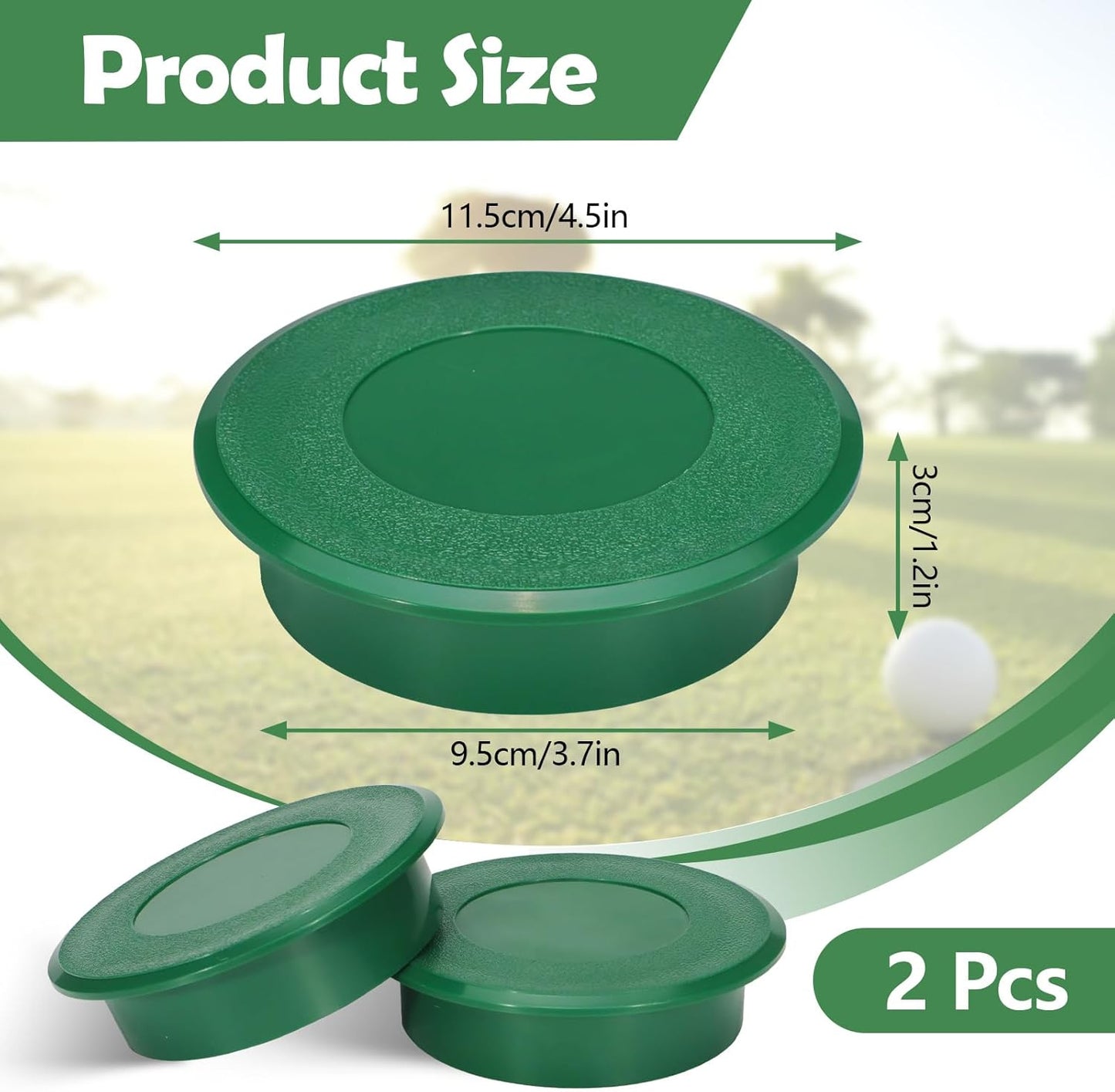 Golf Cup Cover, Universal Putting Green Hole Covers, Practice Training Aids Hole Lid Protector for Golf Course Yard Garden Backyard Game Ball Outdoor Activities