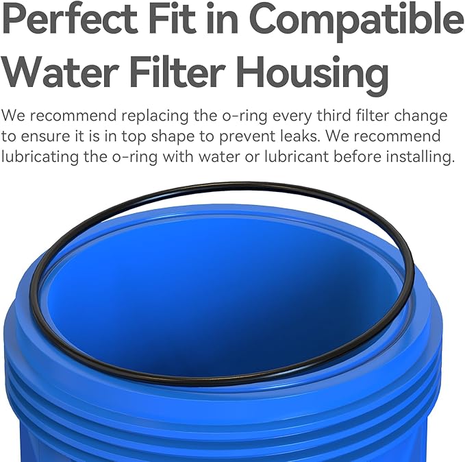Water Filter O-Ring, 3 Pack for Pentair Pentek Big Blue Water Filters, Whole House Water Filter O-Ring Replacement for 151122
