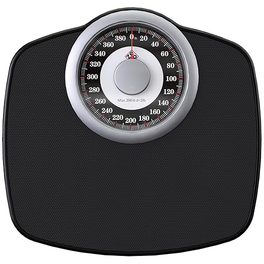 Zeno A25 Scales for Body Weight - Up to 400 LB - New - 5.3" Dial on 12.4" x 10.2" Platform - Anti-Skid Rubber Surface - Ba...