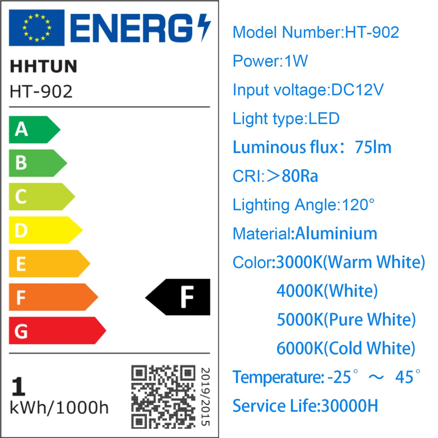 Hhtun 902 Led Mini Spotlight Dc12V 1W Suitable For Bookcases Cabinets And Various Display Cabinets As Decorative Lights Embedded Installation Soft Lighting With Power Supply (3000K Black 9Pack)