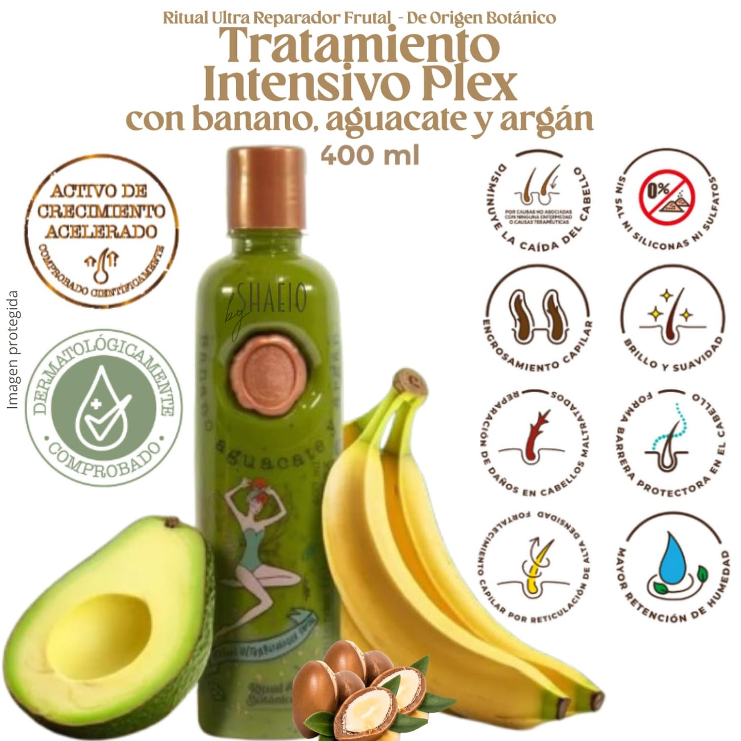 RITUAL BOTANICO Kit 4 Crecimiento Acelerado y Ultra Reparador S.O.S: Shampoo de Cebolla, Mascarilla para el Cabello, Acondiciona