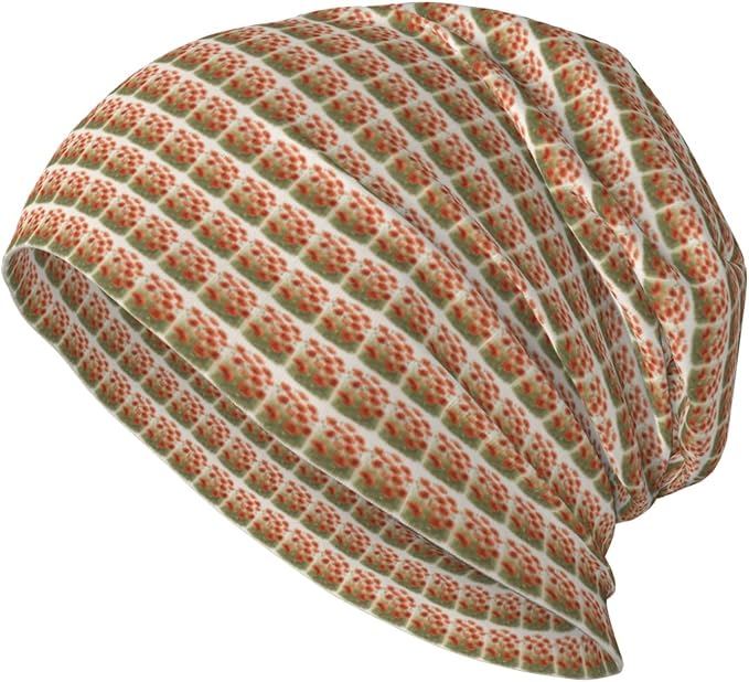 sackhg Poppy Flowers Print Winter Beanie Hat Men Women Soft Lightweight Thermal Cap for Outdoor Skiing Wear Black