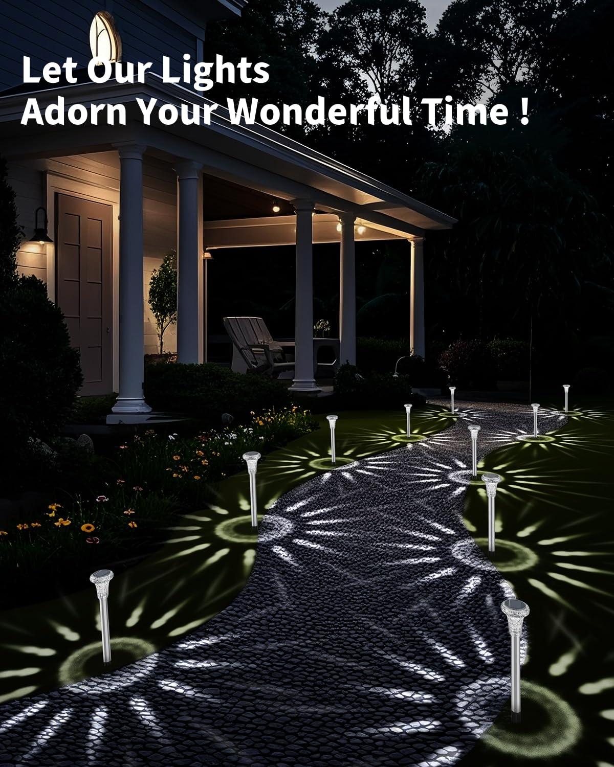 Mini Solar Pathway Lights Outdoor 18 Pack Waterproof Upgraded Bright Led Solar Garden Lights Stainless Steel Solar Powered Landscape Lighting Decor For Outside Yard Lawn Walkway Patio-Cool White