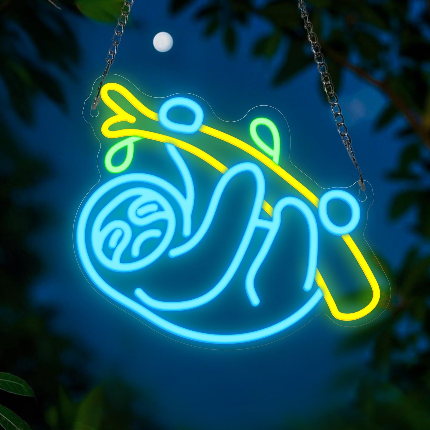 CoolGift Mart Sloth Neon Sign, Sloth Lamp Wall Decor, Dimmable Birthday Party Decorations for Home, Patio, Garden, Bars, Restaurants, Hotels, Stores, Clubs, Ideal Gift for Friends, Family and Kids