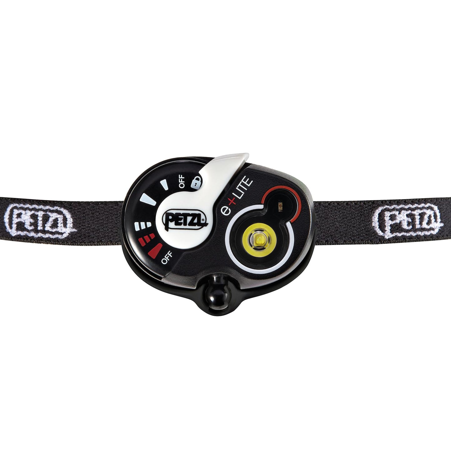 PETZL E+LITE Headlamp - 50 Lumen Ultra-Compact, Water-Resistant, White/Black, Model E02 P4
