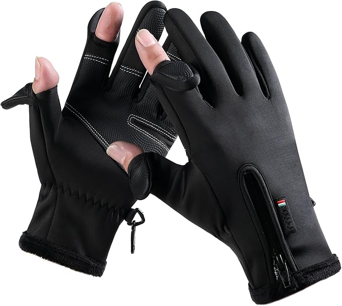 Bakovity Women's Men's Winter Gloves, Cold Weather Warm Gloves,Running,Hiking,Fishing,Hunting,Finger Touch Screen Gloves