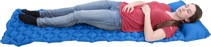 RC Camping Sleeping Mat - 1.1lb Inflatable Camping Pad with Pillow Backpacking Air Mattress Sleeping Bag Camp Pad