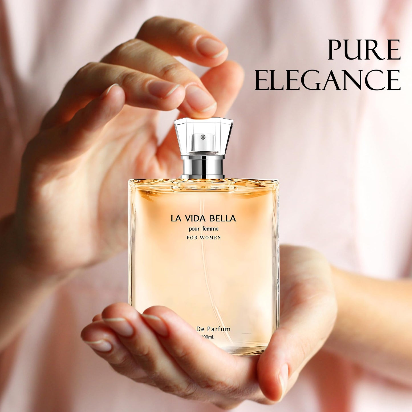 AFLUXE La Vida Bella Women Perfume–Bold & Sophisticated Scent Eau De Parfum With Citrus,Spice,And Woody Notes Long Lasting Natural Spray Fragrance 3.4 Fl Oz