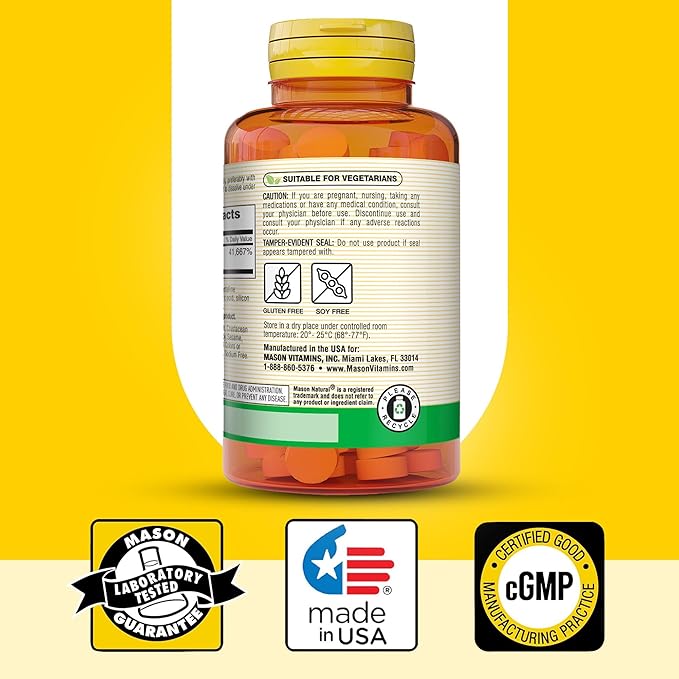 MASON NATURAL B 12 1000 mcg Dissolves Under Tongue Tablets, 200 Count