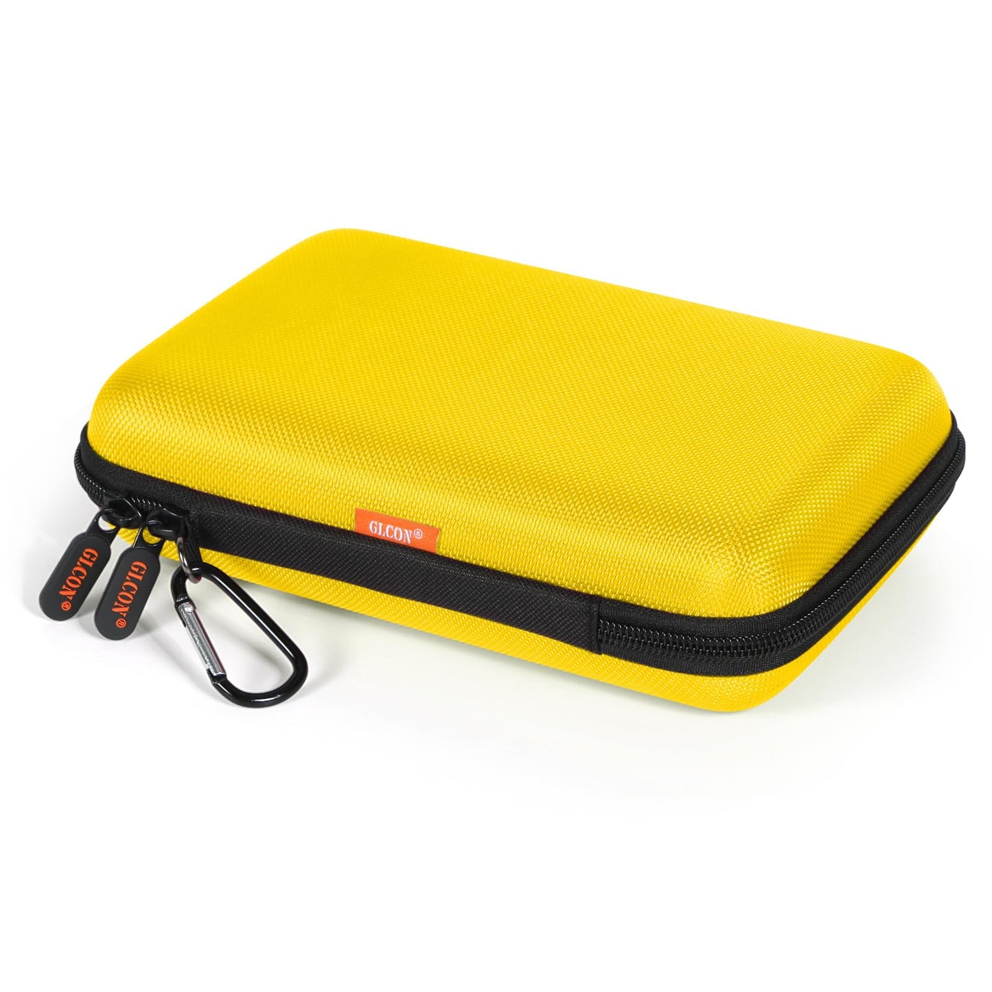 Bright Yellow Hard Shell Electronic Organizer Carrying Case - Shockproof Large Storage Case For Hard Drive, Phone, Power Bank, C