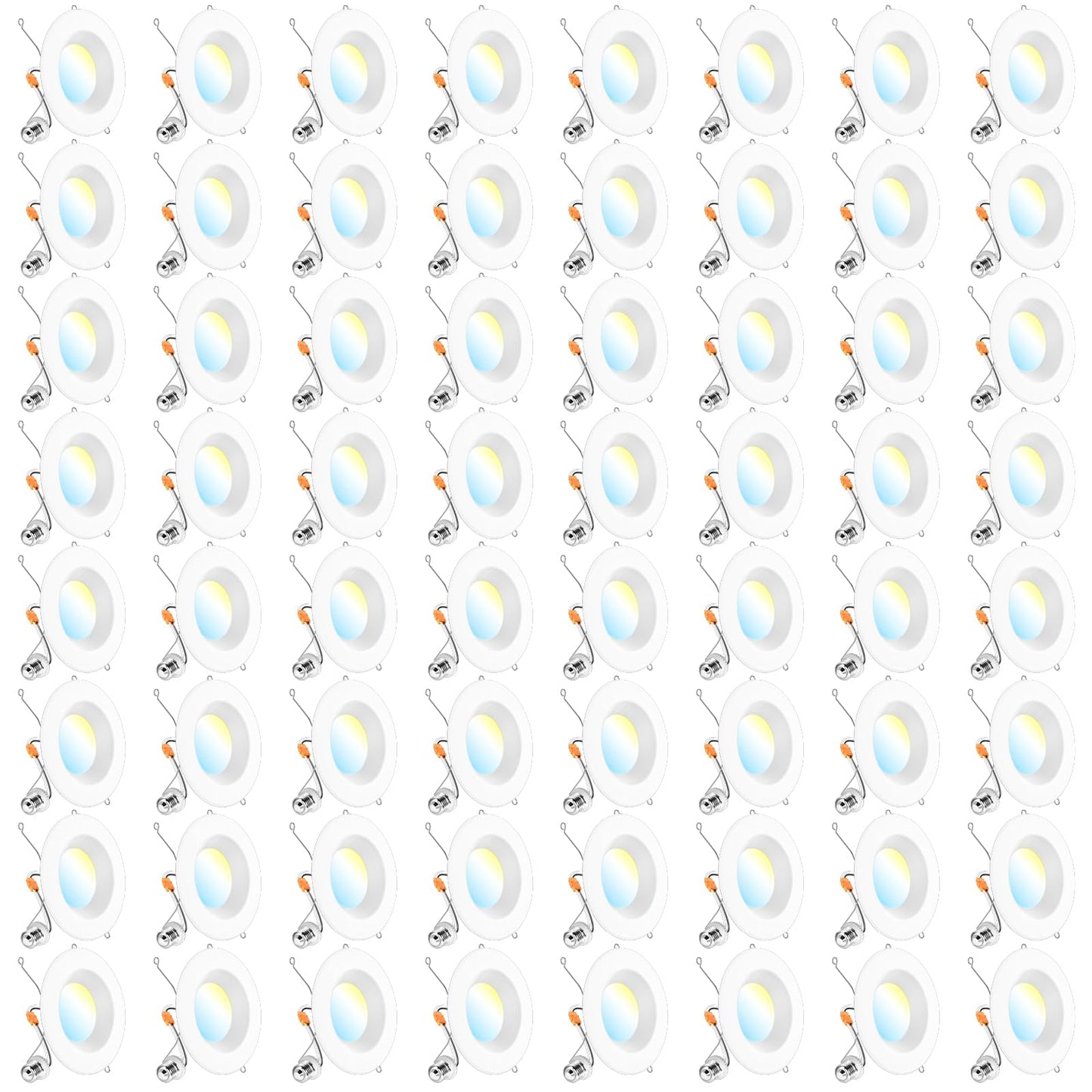 Sunco 64 Pack LED Recessed Light, 6 Inch, Dimmable, 1050 LM, 13W (75W Equivalent), 5 CCT Options, Damp Rated,