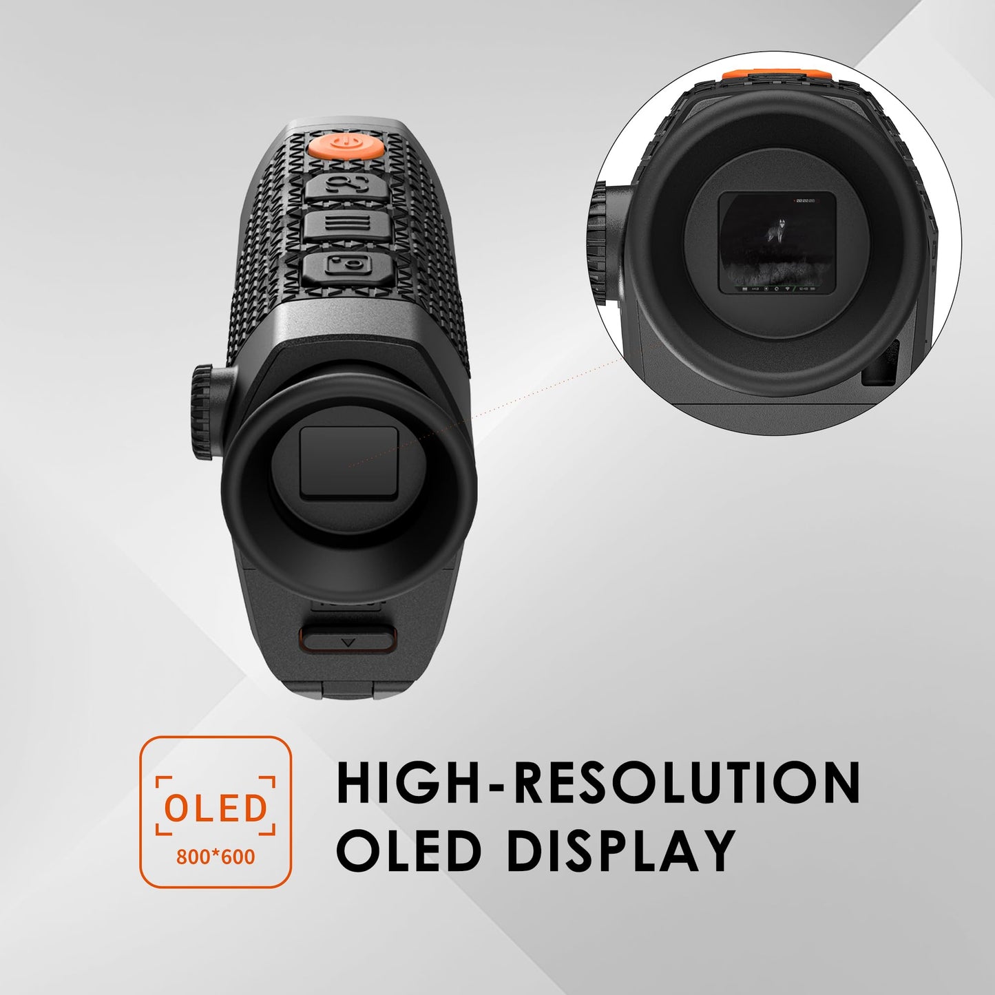 RIX Pocket K3 Thermal Monocular - 384x288, 50Hz, Wi-Fi, Handheld Night Vision, Black