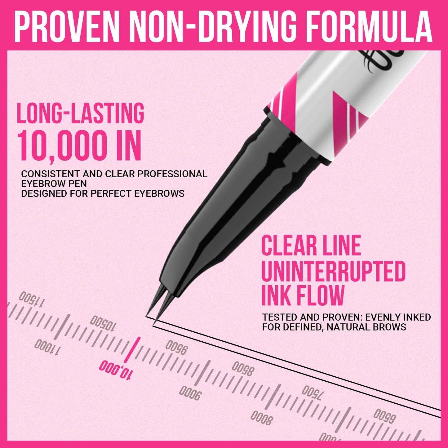 iMethod Curved Eyebrow Pen - Eyebrow Pencil, 2 Count Brow Pencil Dual-Ended with Curved Tip and Precise Brush-Tip for Natural Ha