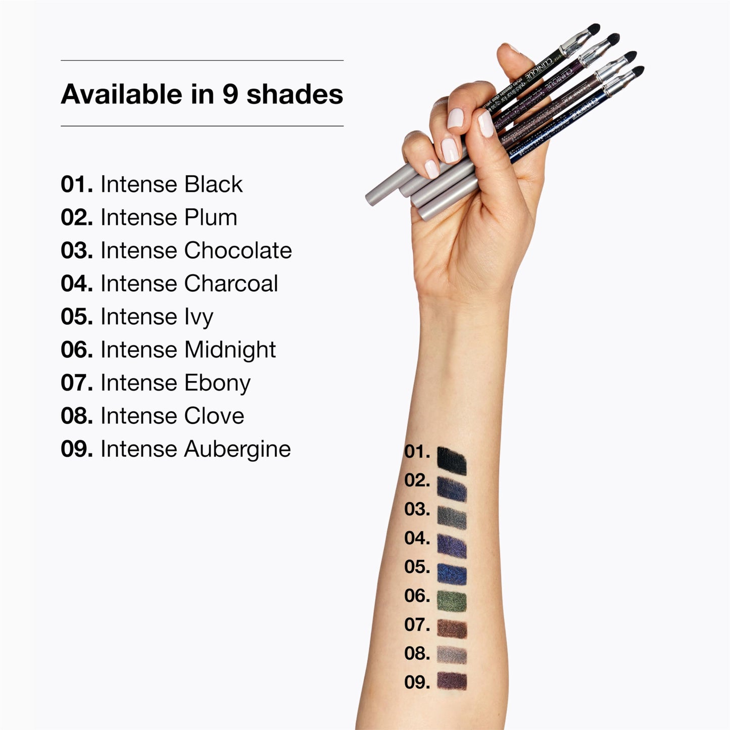 Clinique Quickliner For Eyes Intense | Water Resistant, Smudge Resistant + Safe For Sensitive Eyes, Intense Midnight