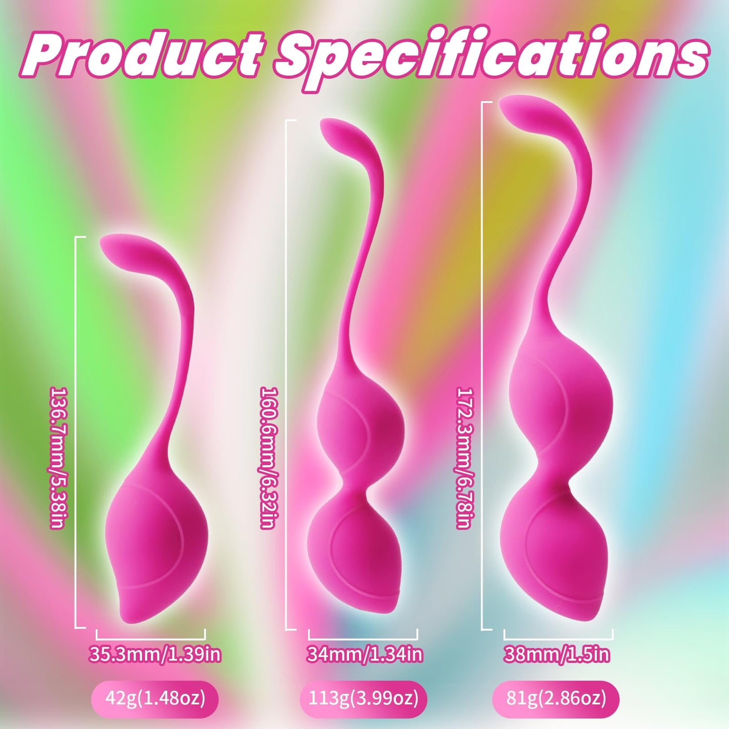 Kegel Tightener Balls: for Vaginal Tightening Ben was Balls for Women Pelvic Floor Muscle Strengthening Kegel Weights Ben Wa Balls Set Kegel Balls Set for Women Tightening Exercise Beginners Advanced