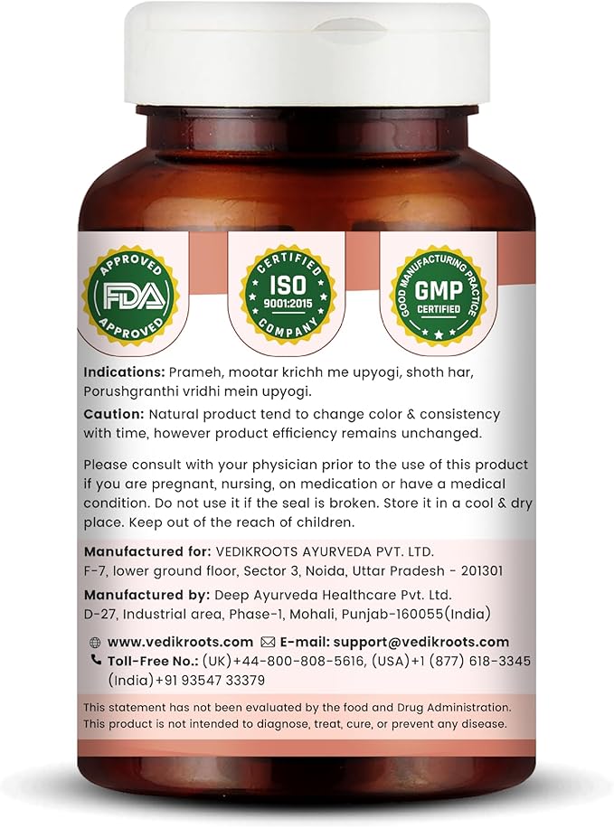 ProstoCalm | Ayurvedic Supplement for Prostate and Urinary Tract Health | 60 Veg Capsules (60, Pack of 1)