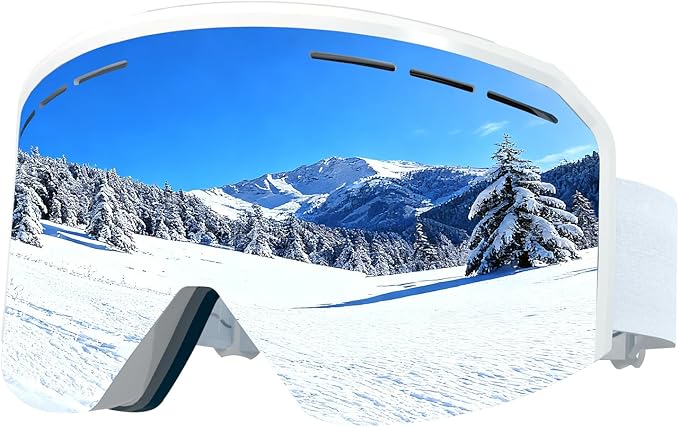 MXJ Gear Ski Goggles Over Glasses,YH359 Snowboard Goggles,Anti-Fog UV400 Protection Snow Goggles for Adult
