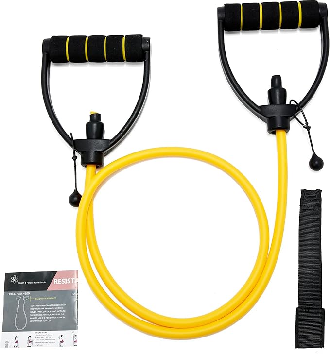 Resistance Bands with Handles, Exercise Resistance Bands, Workout Bands with Door Anchors, Adjustable Length, for Resistan...