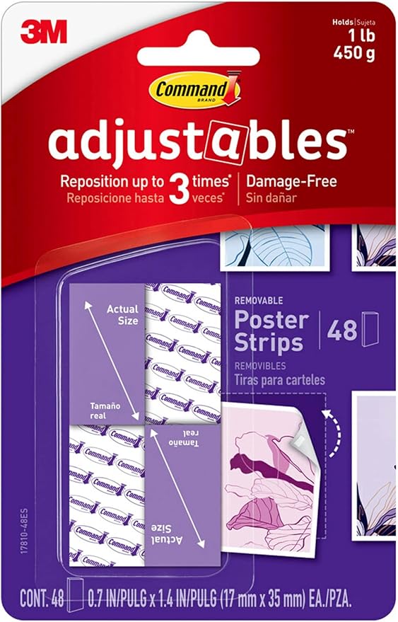 Command 17810-48ES Adjustables Strips, 0