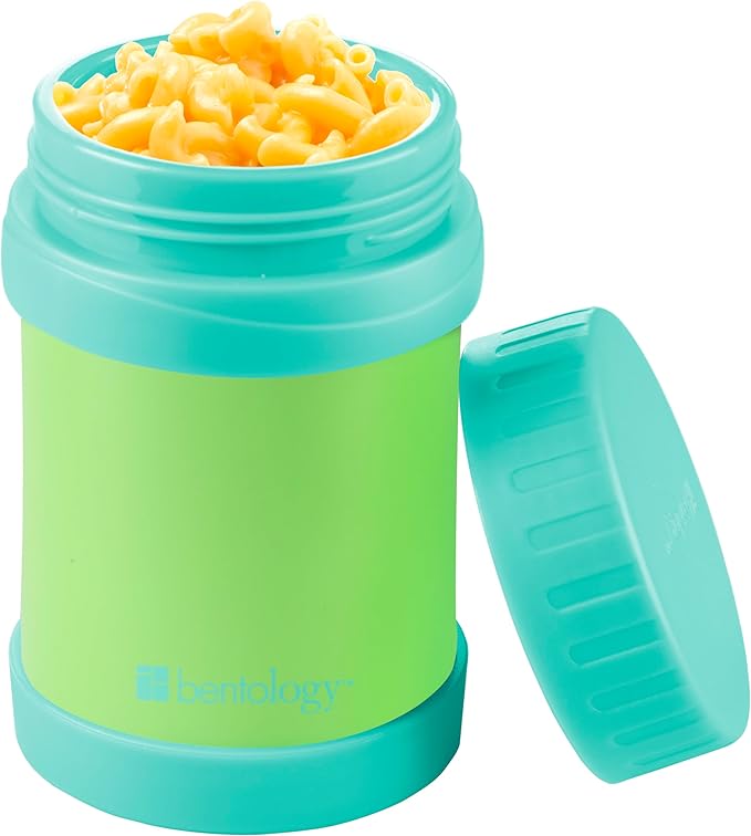 Bentology Stainless Steel Insulated 13oz Lunch Jar for Kids- Large Leak Proof, thermos Storage Keeps for Hot or Cold Food, Soups, Liquids w Wide Mouth- BPA Free for Back to School Lunch Boxes, Bags