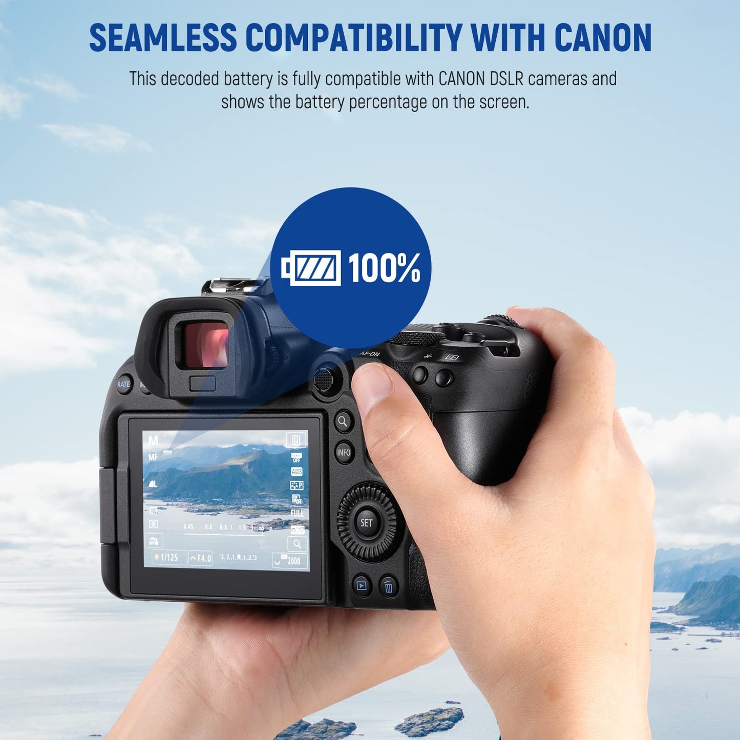 Neewer 2 Packs Lp-E6 Lp-E6N Replacement Batteries And An Usb Dual Charging Case Set, Compatible With Canon 5D Mark Ii Iii 5D Mar