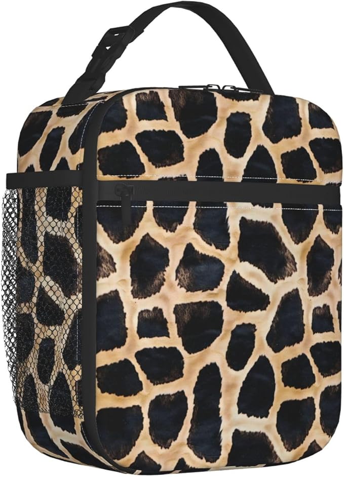 Giraffe Lunch Box Insulated Lunch Bag for kids Girls Boys,Reusable Lunch Box Containers for Women Men,Durable Cooler Tote Bag Lunchbox for Office/School/Picnic