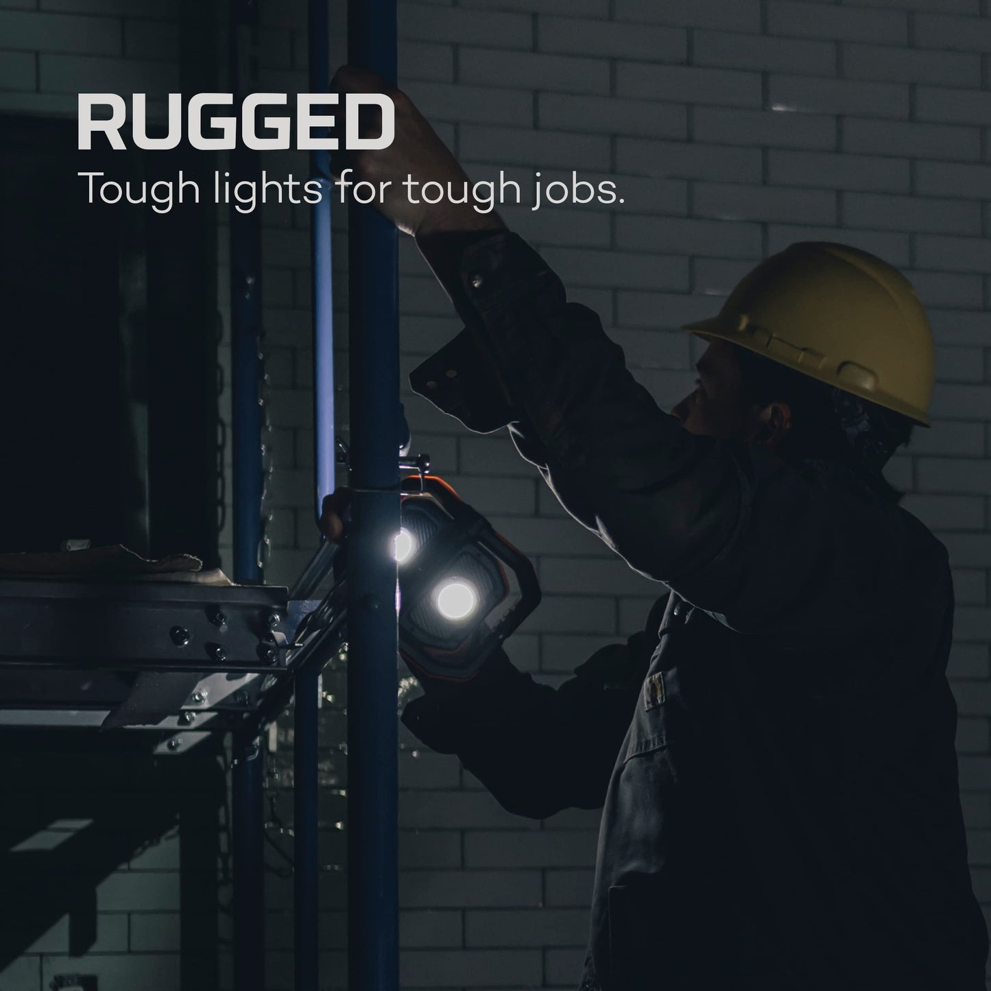 NEBO Master Series WL1500 COB Work Light | 1500 Lumens, 8 Light Modes, Rechargeable LED Light with 4000mAh Power Bank, Waterproof & Durable for Outdoor Use, Includes USB-C Charging Cable