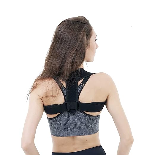 HLOES Posture Corrector for Women and Men,Adjustable Upper Back Brace, Breathable Back Support straightener, Providing Pai...