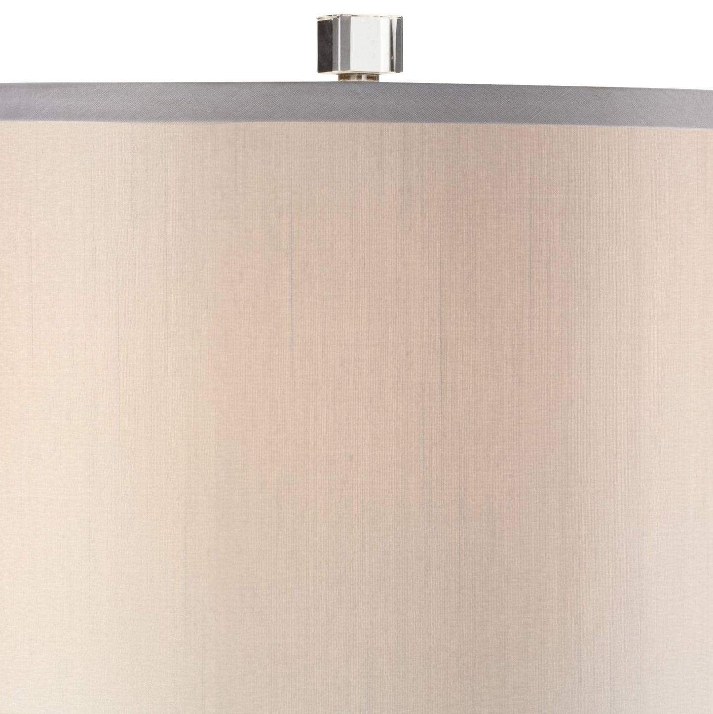 Vienna Full Spectrum 27 Tall Table Lamps Set Of 2, Gray Drum Shade, Crystal, Model 40A06, Ideal For Living Room, Bedroom, Office