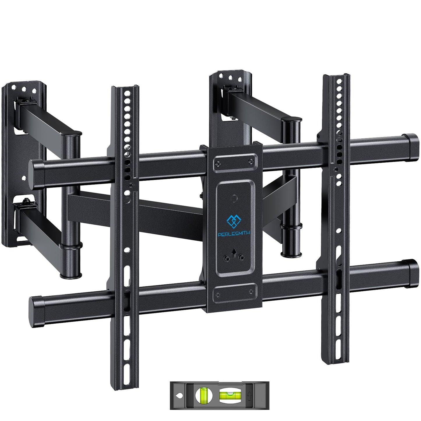 PERLESMITH Corner TV Wall Mount Full Motion, Corner TV Bracket Fits 37-70 Inch LED, LCD 4K Flat Curved Screen TVs Hold up to 99 lbs, Max VESA 600x400 Tilt, Swivel and Level, PSCLF1