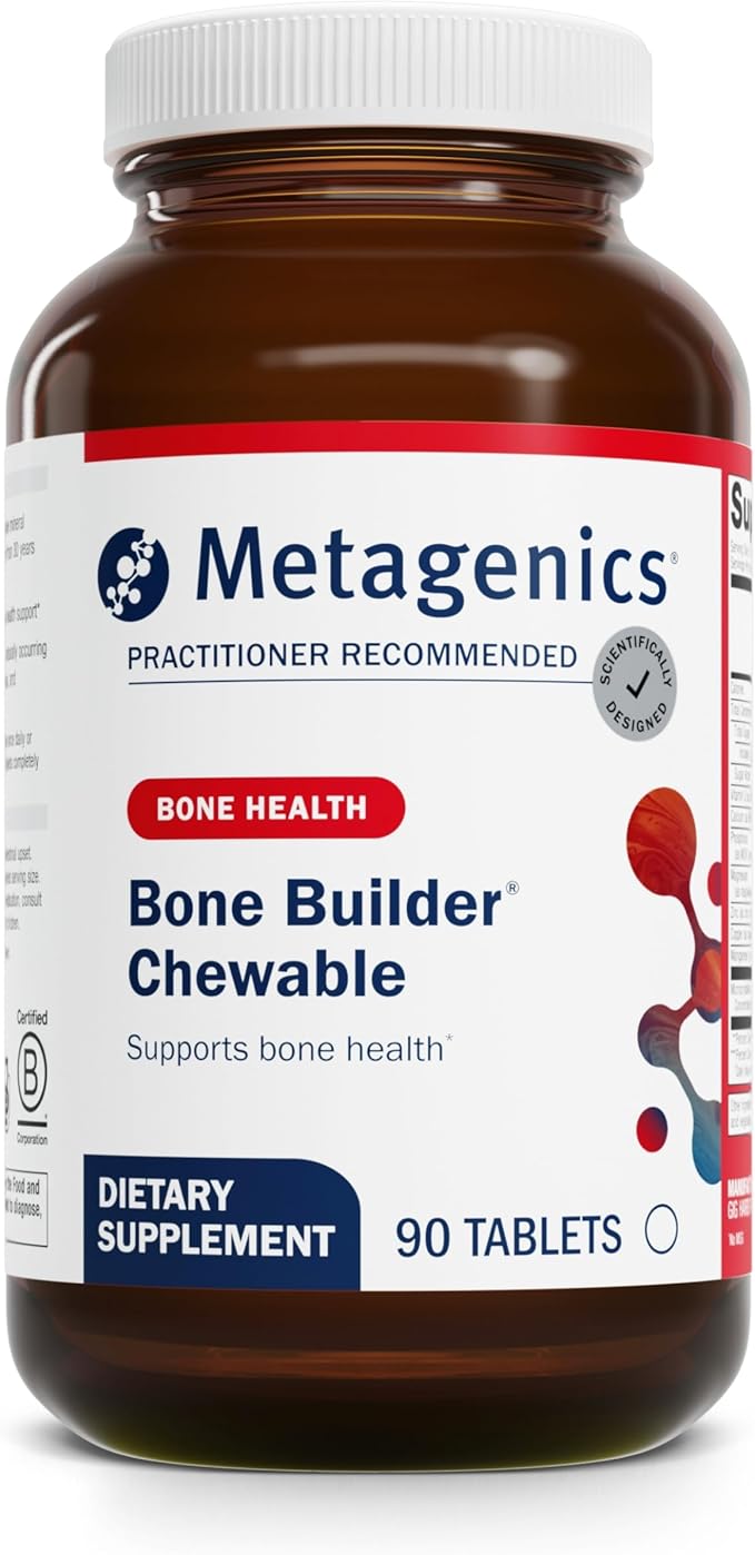 Metagenics Bone Builder Chewable – Enhanced Bone Support with Vitamin D & Magnesium* | 30 servings, 90 Count (Pack of 1)