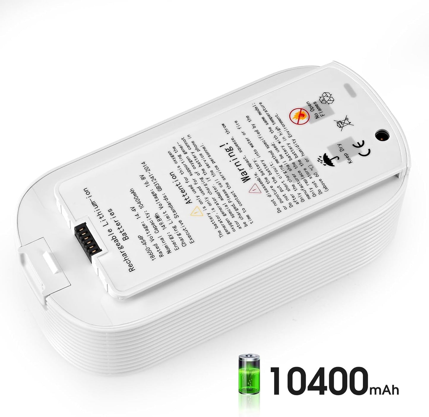 Domeiziy Rechargeable Lithium Battery for Portable Oxygen-NT02/NT02Pro, 10400mAh Battery Machine(2.5h-5h)