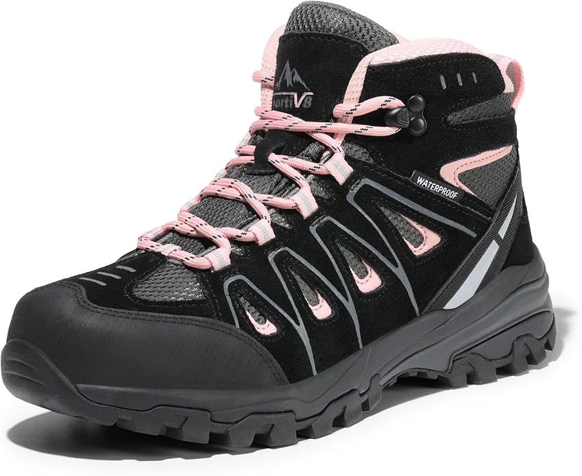 NORTIV 8 Women's Waterproof Hiking Boots Outdoor Trekking Camping Trail Hiking Boot Seeker