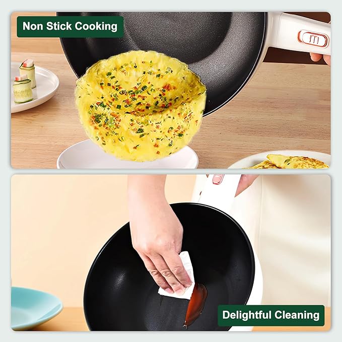 Hot Pot Electric with Steamer, 3L Non-Stick Sauté Pan, Rapid Noodles Cooker with Spatula, Mini Pot for Steak, Egg, Ramen, Electric Cooker with Dual Power Control, Over-Heating Boil Dry Protection