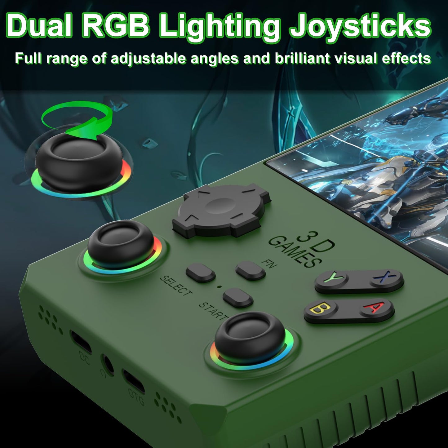 RegiisJoy 2025 New Upgraded V40 Max Handheld Game Console, 40000 Games 4 inch IPS Screen Retro Gaming Console, 256G 4000mAh Portable Mini Pocket Handheld Emulator Gift for Adults